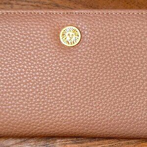 Anne Klein, Slim Bifold Wallet, Dusty Pink, 6.5 in length, 3.5 ht